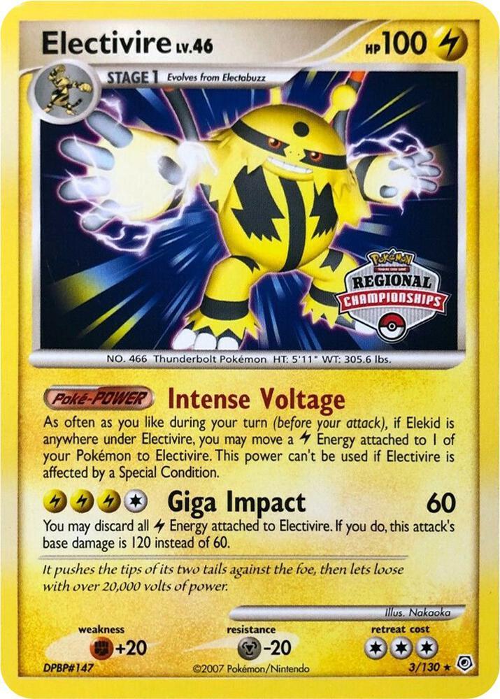 Diamond & Pearl Electivire [Regional-Championships] Pokémon card